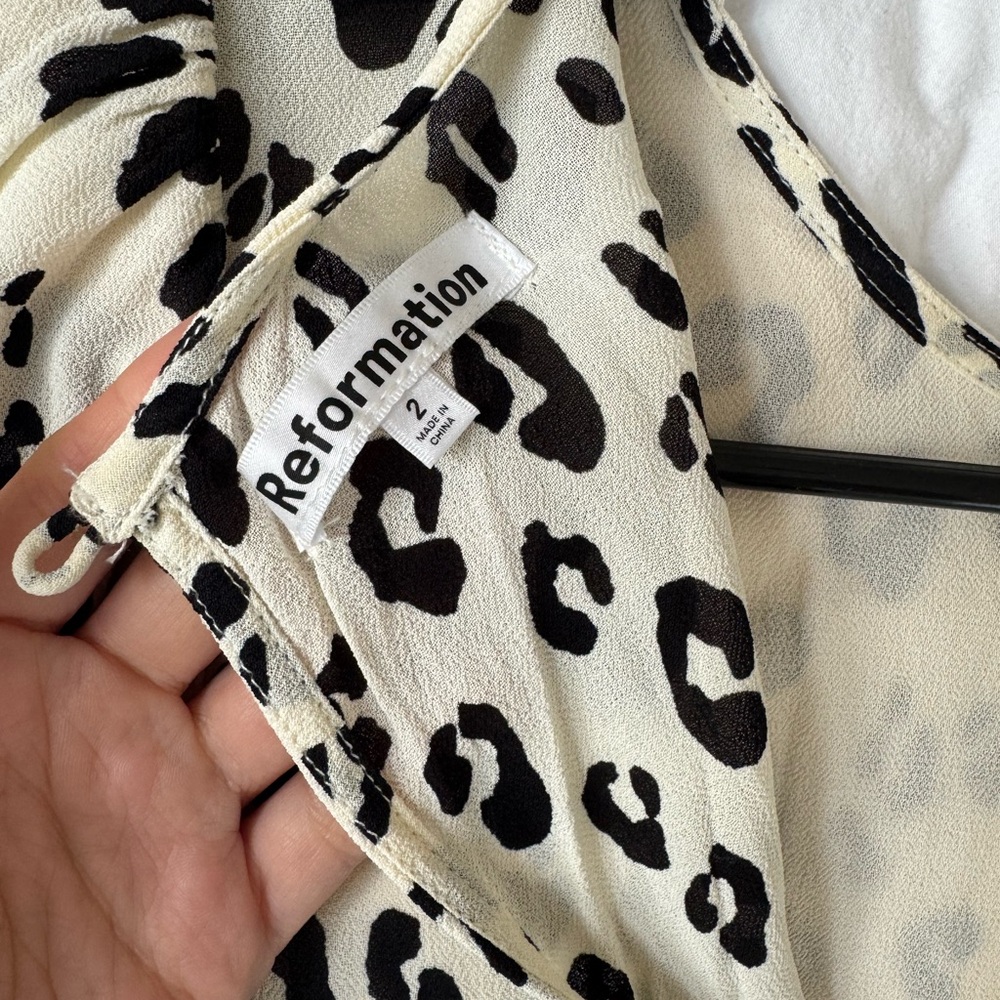 Reformation Snow Leopard Doutzen Dress - Picture 5 of 5